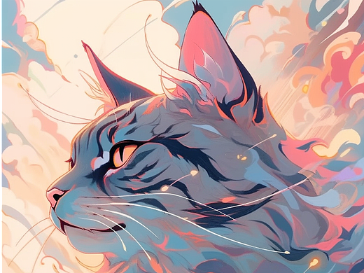 玄幻猫咪插画系列