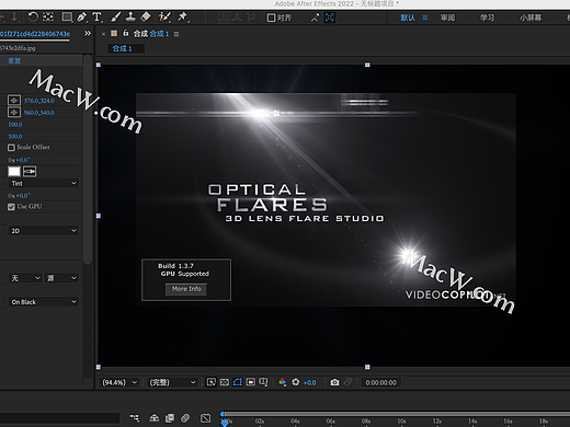 Optical Flares for Mac(AE镜头光晕插件) v1.3.7激活版