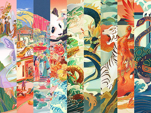 国风系列插画作品合集