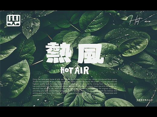    热风   茶饮vi设计 logo设计  奶茶品牌设计