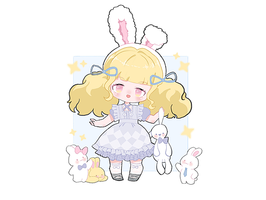 美美女孩--兔子女孩