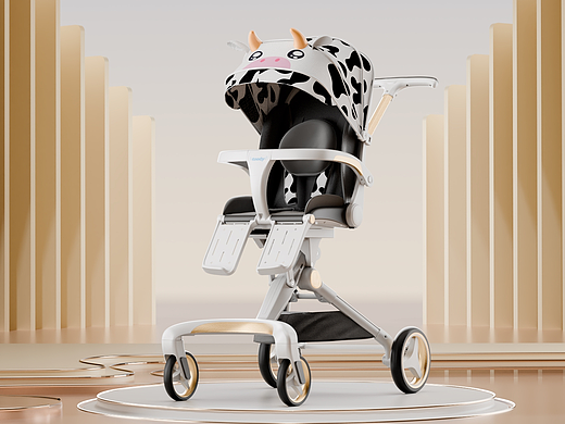 婴儿车动画建模渲染