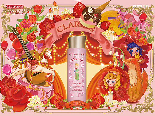 邂逅#粉嫩多巴胺少女#娇韵诗少女水幻想插画