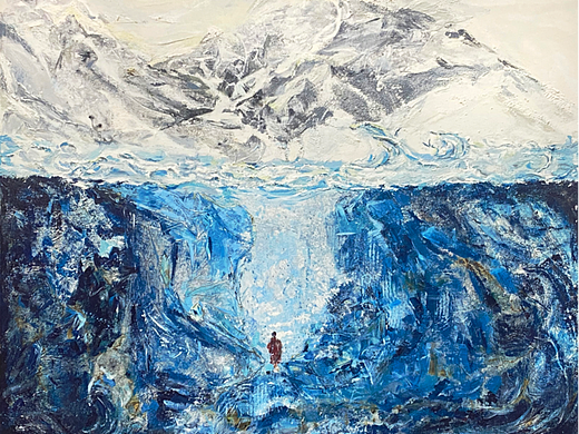 美展初选---综合材料绘画《无间山海》