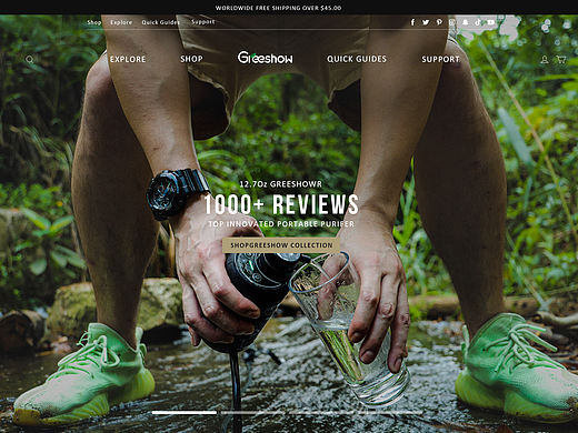 网页（户外净水器产品）（个人主页-ZNjE4NDA2MTI=） - 企业官网 - 站酷设计师小茗灬同学原创素材 - 站酷ZCOOL