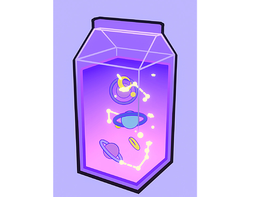 星空牛奶盒