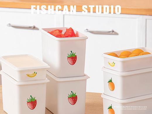 小清新保鲜盒拍摄