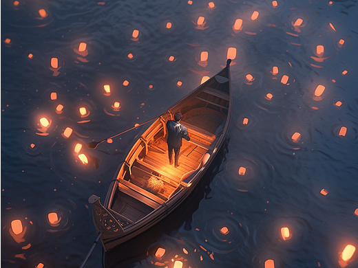 船边是你的倒影