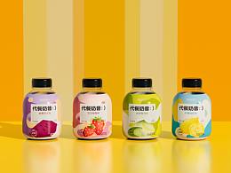 手繪水果幾何碰撞，代餐奶昔也能如此藝術(shù)！??