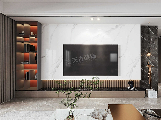 重庆北大资源紫境府装修,现代轻奢天古装饰设计师李江
