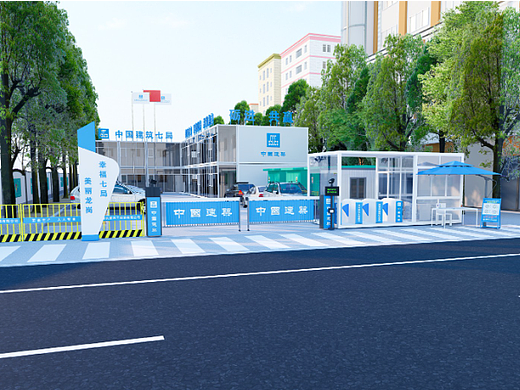 中建-深圳某建筑项目部门口、楼梯墙面