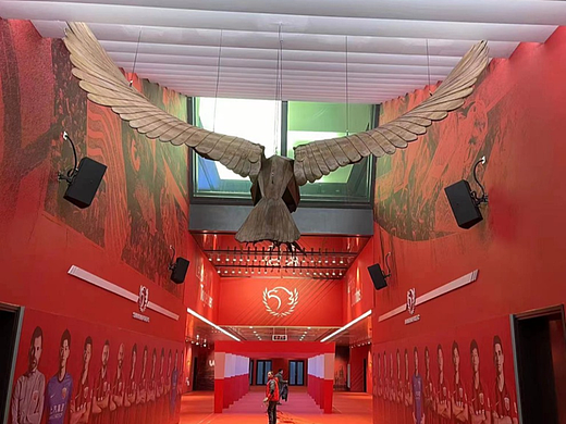 德清机械式桐木雕刻 大雕鹰雕塑 悬挂动雕