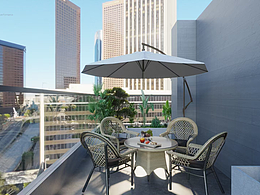 别墅花园+露台设计