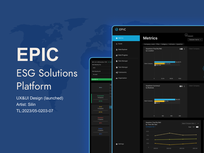 UX&UI DesignEPICESG解决方案平台_昼行生物站酷ZCOOL