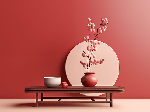 中式营销背景作品
