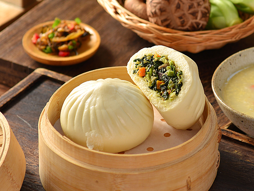 香菇青菜包子拍摄|电商产品摄影|速食拍照×郑州密斯杨