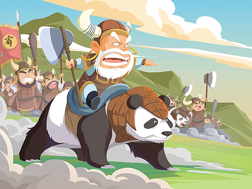 涿鹿之戰(zhàn)（個人主頁-ZNjYzMTU0NTI=） - IP形象 - 站酷設(shè)計師UDrawing原創(chuàng)素材 - 站酷ZCOOL