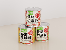 《笑厨》 大块番茄看得见，番茄调料系列包装设计