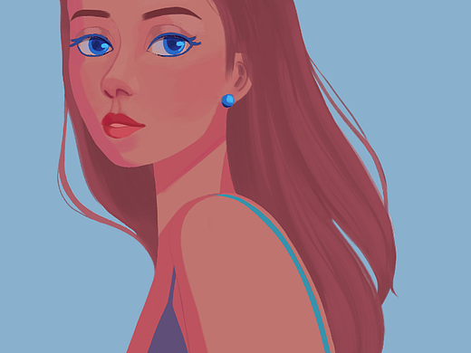 人物半身插画