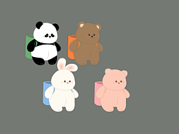 皮豆公仔垃圾桶