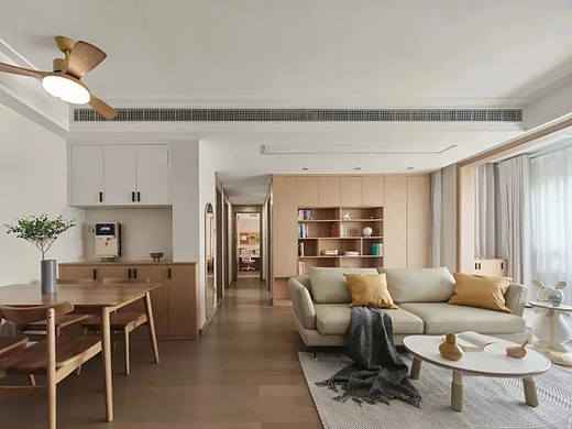 127㎡改造，用原木色+米杏色，打造日式自然风暖居~