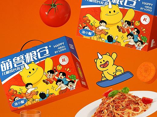 儿童礼盒详情页 儿童意面 中式面 拌面