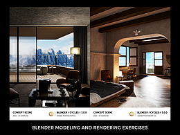 Blender 场景建模渲染练习