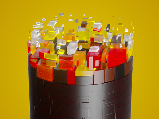 C4D & X-Particles 循环动画