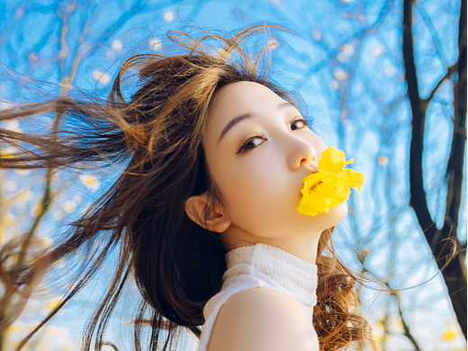 拥抱看得见的花