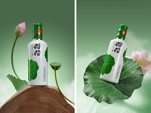 【路人视觉】- 荷花白酒拍摄（绿）