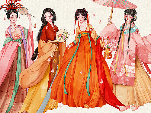 古风水墨美人合集1