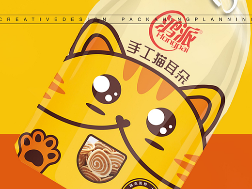 猫耳朵食品包装设计-快销食品包装-产品包装设计