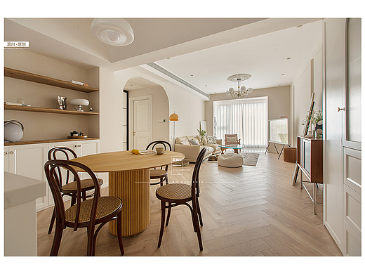 清华美院屋主105m²轻法式风，温柔的高级感