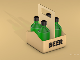 啤酒瓶C4D