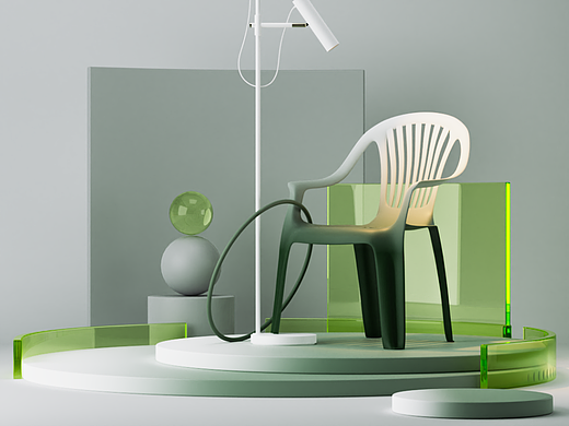 blender建模渲染全流程练习案例 8 椅子场景搭建渲染