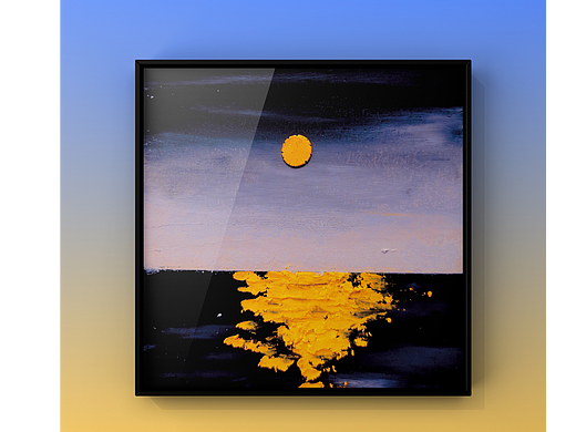 油画棒|夕阳西下