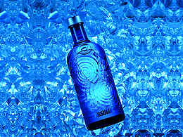 蓝色调白酒冰块场景布光教程