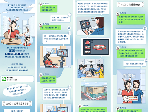 一图流VLOG插画长条漫｜爱齐科技｜公众号条漫