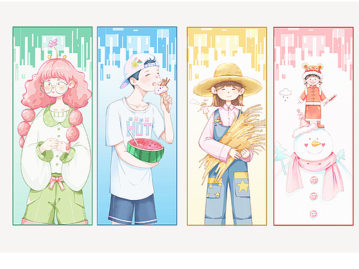 四季印象（个人主页-ZNjEyNzE2Mjg=） - 创作习作 - 站酷设计师鬼鬼啊原创素材 - 站酷ZCOOL