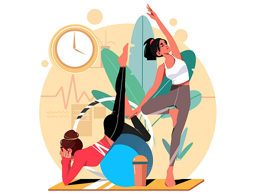 运营插画-健身小常识