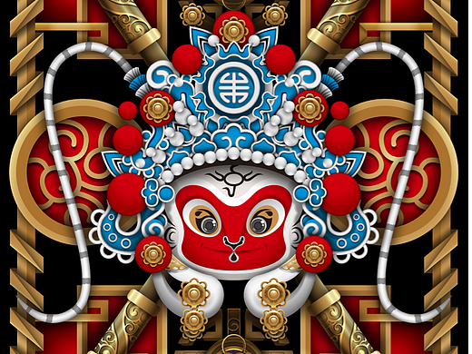 国潮插画｜商业插画｜悟空IP设计