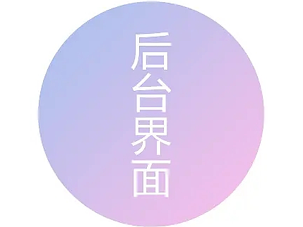 后台管理界面展示