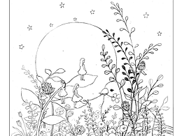 出版社約稿封面之線稿部分