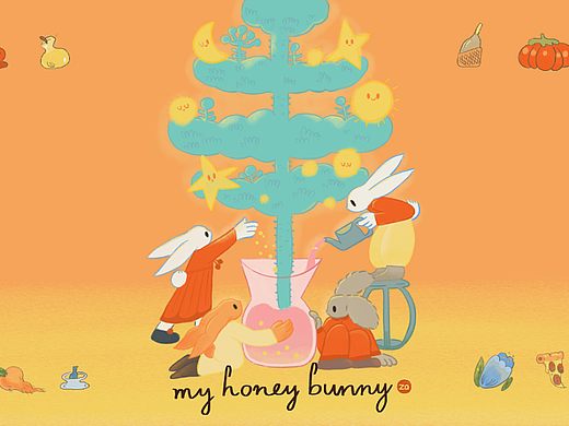 危险！兔宝贝（个人主页-ZNjUzNTkzMDg=） - 绘本 - 站酷设计师Aza阿杂原创素材 - 站酷ZCOOL