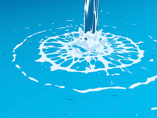 Blender作业-材质节点二次元瀑布