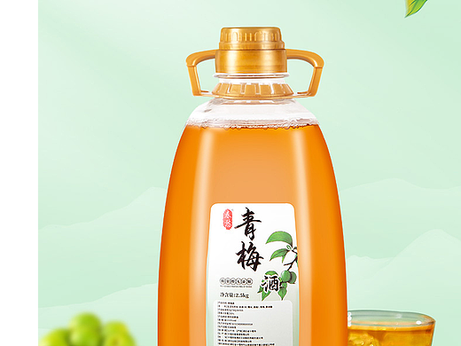 青梅饮品详情页定制设计