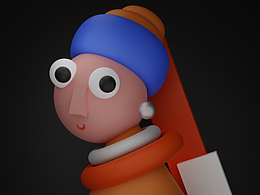 blender入門&練習(xí)打卡-10：帶珍珠耳環(huán)的女孩