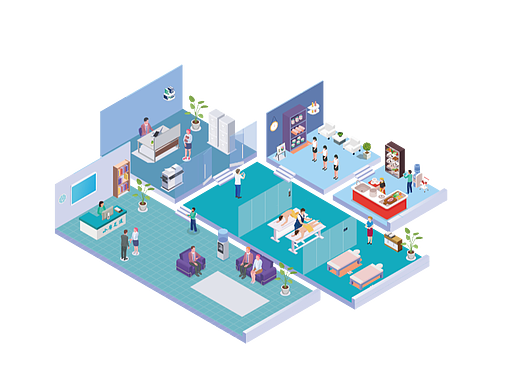 2.5d足浴门店场景