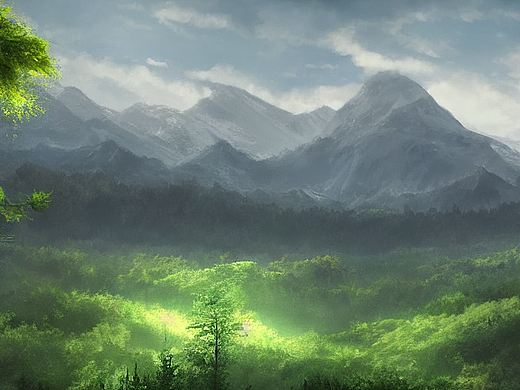 #AI创作实验室#深山绿林