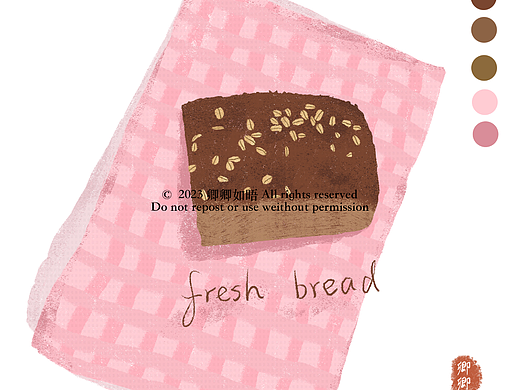 原创插画｜随手涂鸦面包🍞